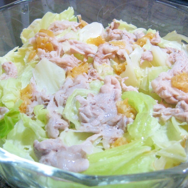 レンジで超簡単!☆豚肉と春キャベツの塩レモン蒸し☆
